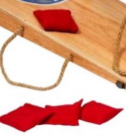 TACTIC - PETIT JEU DE POCHES ROUGE - CORNHOLE BAGS 4 PIÈCES